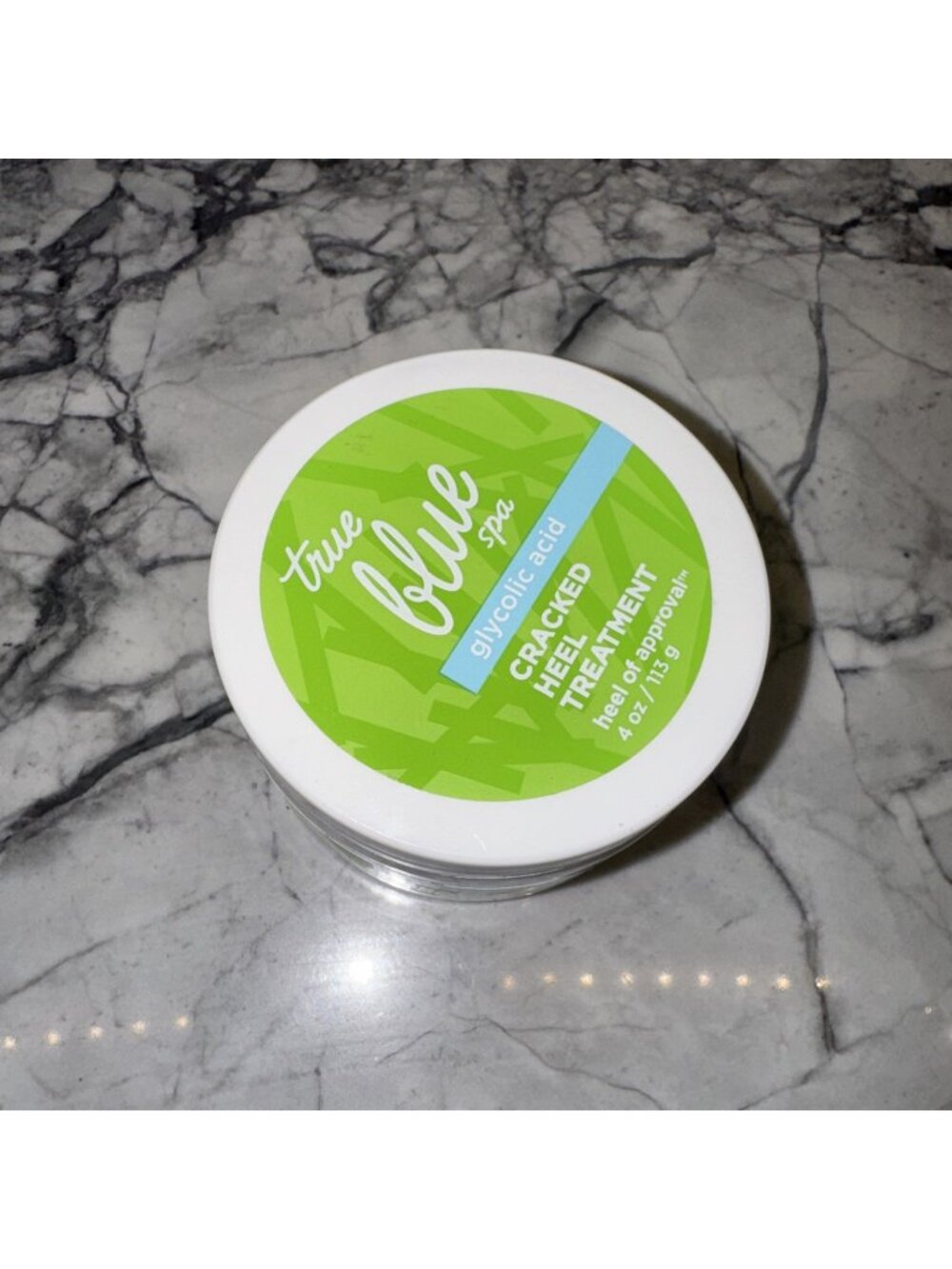 Bath & Body Works True Blue Spa Glycolic Acid Cracked Heel Treatment 4oz.